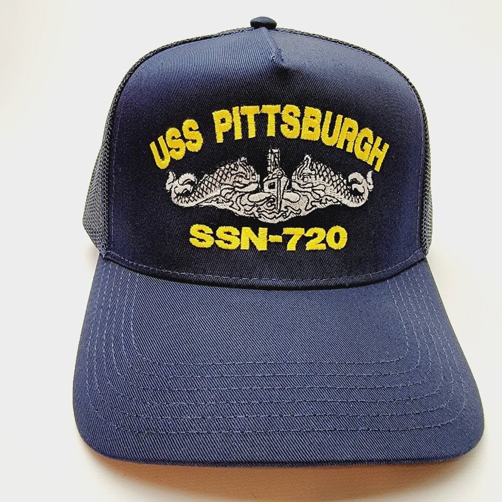 USS PITTSBURGH SSN-720 Direct Embroidered Baseball Hat